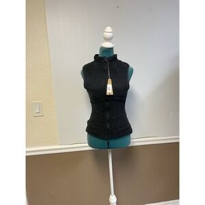 SKIMS Teddy Zip-Up Vest Storm Color Women's Small New With Tags